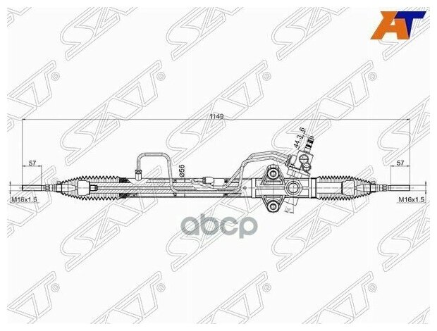 Рейка Рулевая Mmc L200 05- / Pajero / Montero Sp Рейка Рулевая Mmc L200 05- / Pajero / Montero Sport Kg / Kh# 08- Lhd DAR арт.