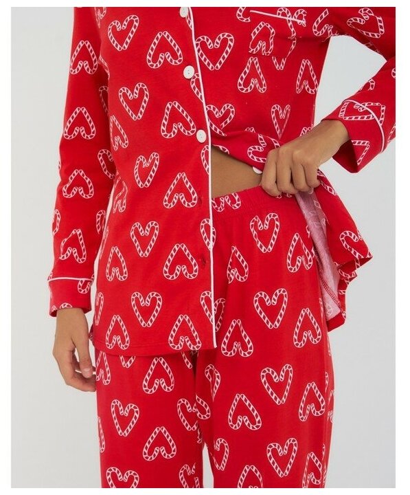 Пижама Promarket, размер 48/50, красный - фотография № 5