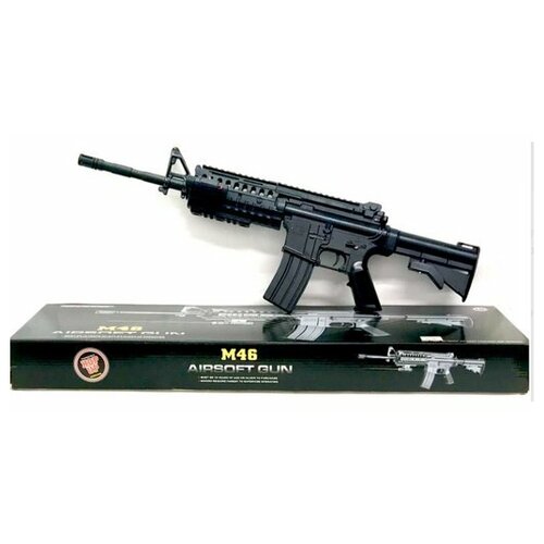 Автомат винтовка лазерный прицел детский игрушечный Airsoft Gun M46 автомат детский airsoft gun m46
