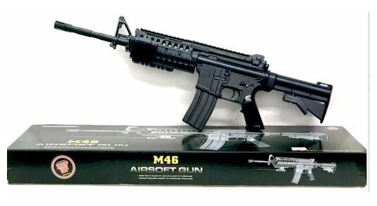 Автомат винтовка лазерный прицел детский игрушечный Airsoft Gun M46