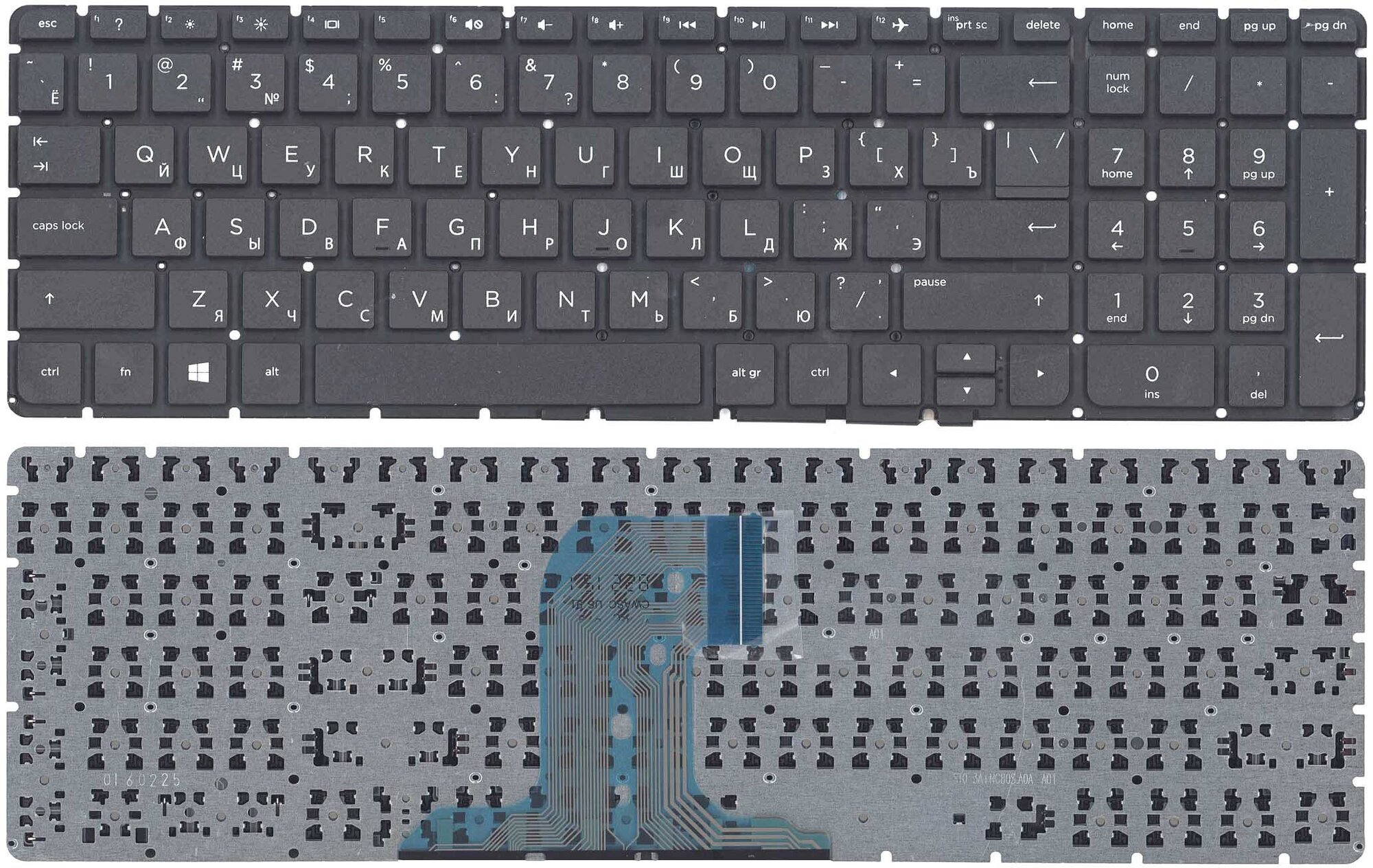 Клавиатура для HP 15-AF 15-AC 15-AY p/n: PK131EM2A05 HPM14P13SU-698 V151802AS1 813976-251