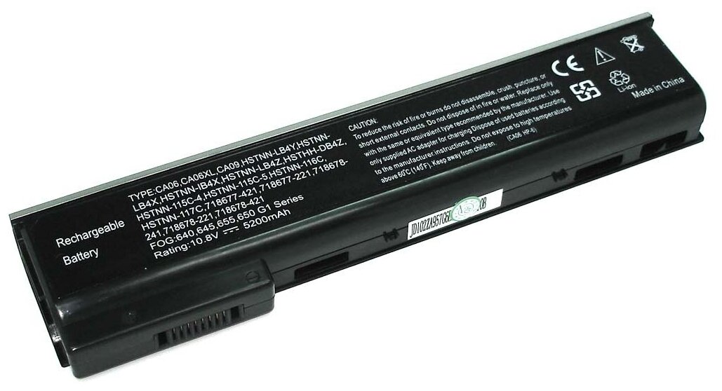 Аккумуляторная батарея для ноутбука HP ProBook 640 G1 (CA06) 10.8V 5200mAh OEM черная