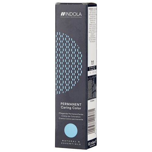 фото Indola permanent caring color стойкая крем-краска для волос ageless, 60 мл, 7.38+, средний русый золотистый шоколадный интенсивный