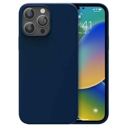 Чехол для смартфона Memumi Crystalloid Series Liquid Silicone Case для iPhone 14 Pro Max 6.7" Blue (AFC22345A)