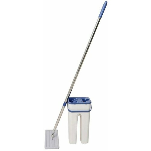 Швабра и ведро с отжимом Ridberg Hand-Free Scrape Mop Small Blue 35 х 18 см 3225₽