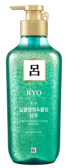 Шампунь для волос для жирной кожи головы RYO Scalp Deep Cleansing & Cooling Shampoo, 550 мл