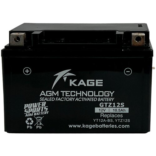 KAGE Аккумулятор YT12A-BS, YTZ12S