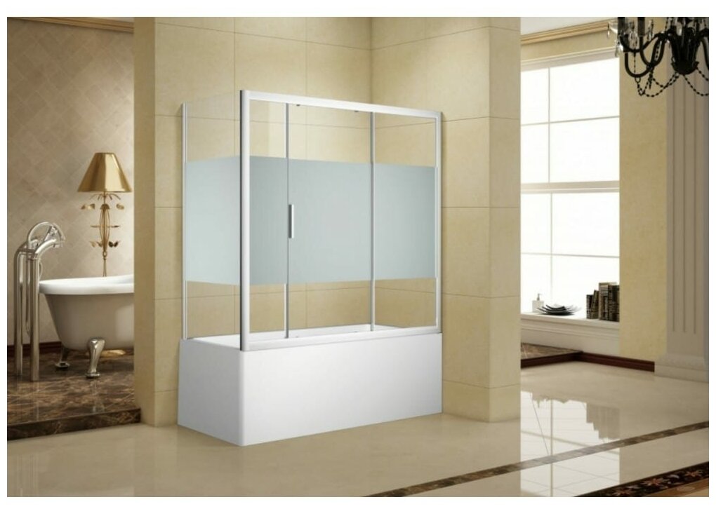 Боковая стенка Aquanet Practic AE10-F-75H150U-CP 750x1500 прозрачное стекло