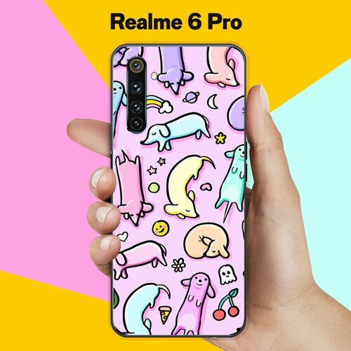 Силиконовый чехол на realme 6 Pro Собаки 40 / для Реалми 6 Про силиконовый чехол на realme 6 pro белый тигр для реалми 6 про