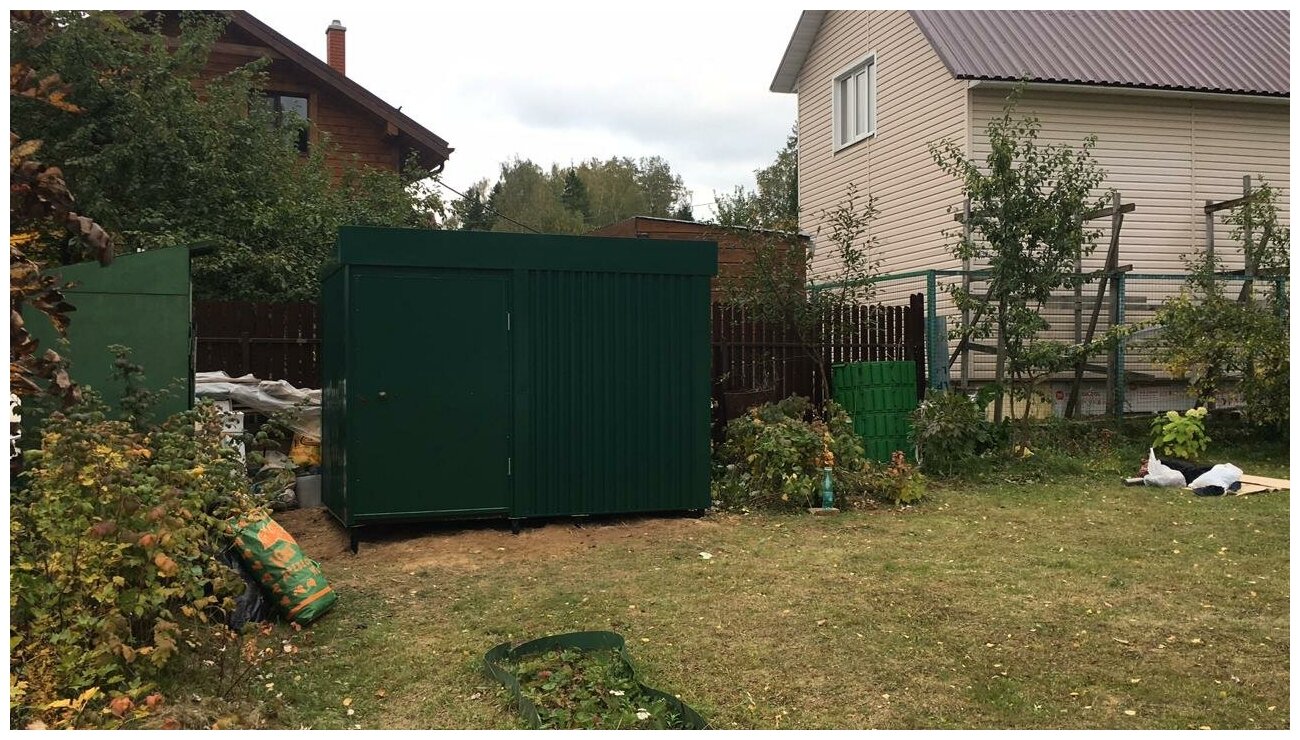 Сарай для хранения инвентаря Эк 3м х 1,8м дверь 180 см с полом