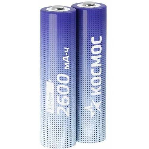 аккумулятор космос 18650 li ion 2200 mah без защиты 2 шт Аккумулятор 18650 Li-ion 2600мА. ч без защиты (уп.2шт) космос KOC18650Li-ion26US2