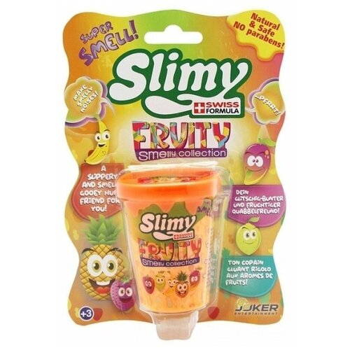 Слайм SLIMY 37326 с фруктовым запахом, ананас, 80 г.