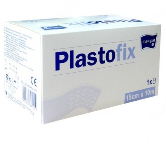 Пластыри фиксирующие нестерильные Plastofix из нетканого материала, 15 см х 10 м Matopat - фото №6