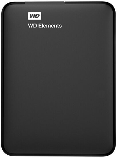 Внешний жесткий диск Western Digital WD Elements Portable, 4 ТБ, USB 3.0 (WDBU6Y0040BBK-WESN) черный