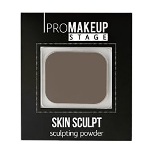 Компактная скульптурирующая пудра Stage Skin Sculpt PROMAKEUP laboratory (S206 черно-коричневый оттенок с красным подтоном)