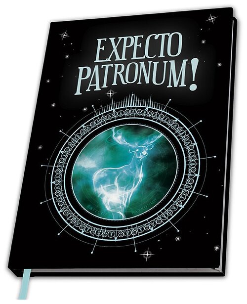 Блокнот ABYstyle Harry Potter Patronus ABYNOT076 A5, 90 листов, черный