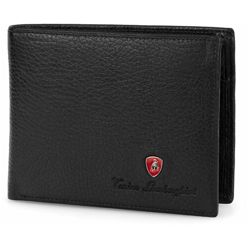 Портмоне Tonino Lamborghini Sport Elegance Black, 13.2х10.2 см, кожа.