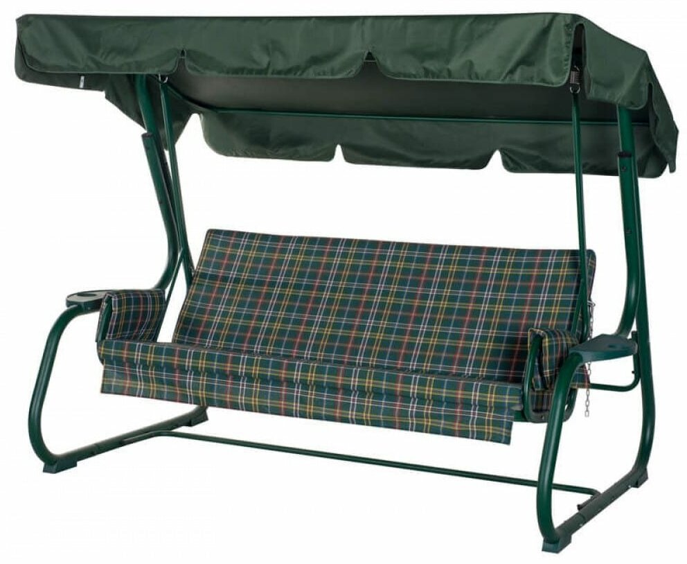 Садовые качели Удачная Мебель Ибица зеленые A52G.337