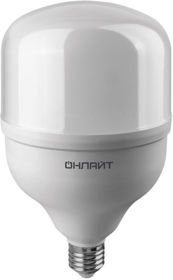 фото Лампа светодиодная E27, 50 Вт, цилиндр, 6500 К, свет холодный синий, Онлайт