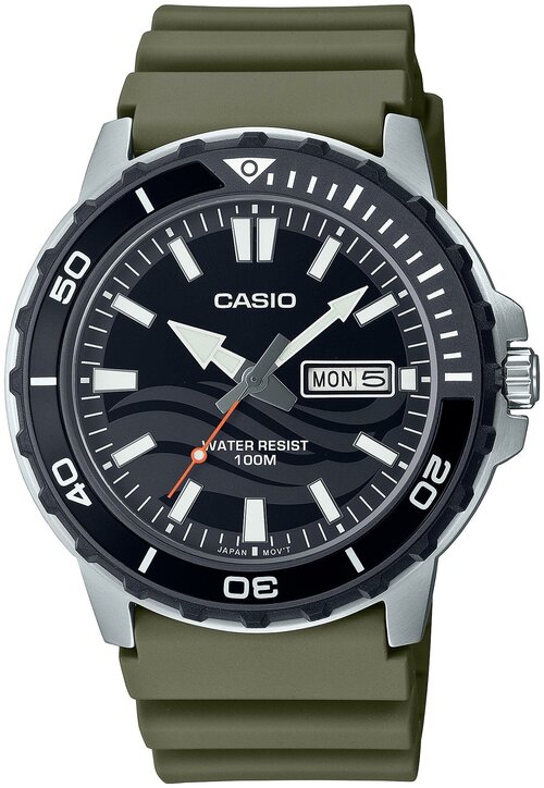 Наручные часы CASIO Standard, хаки, зеленый