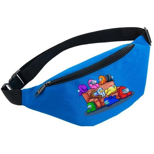 фото Сумка поясная noname, голубой