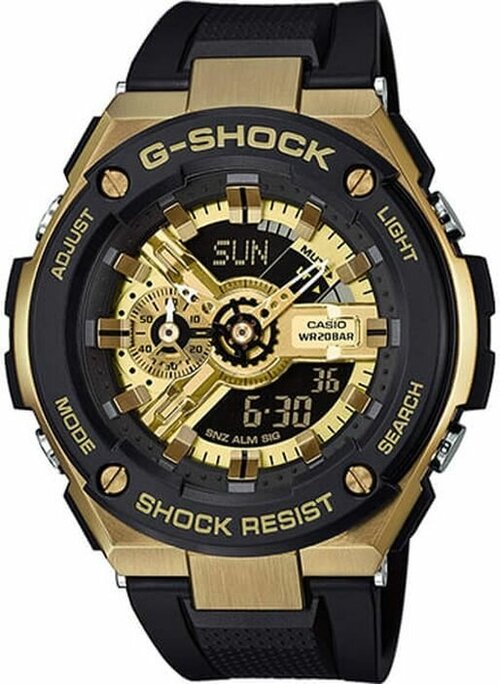 Наручные часы CASIO G-Shock, черный, золотой