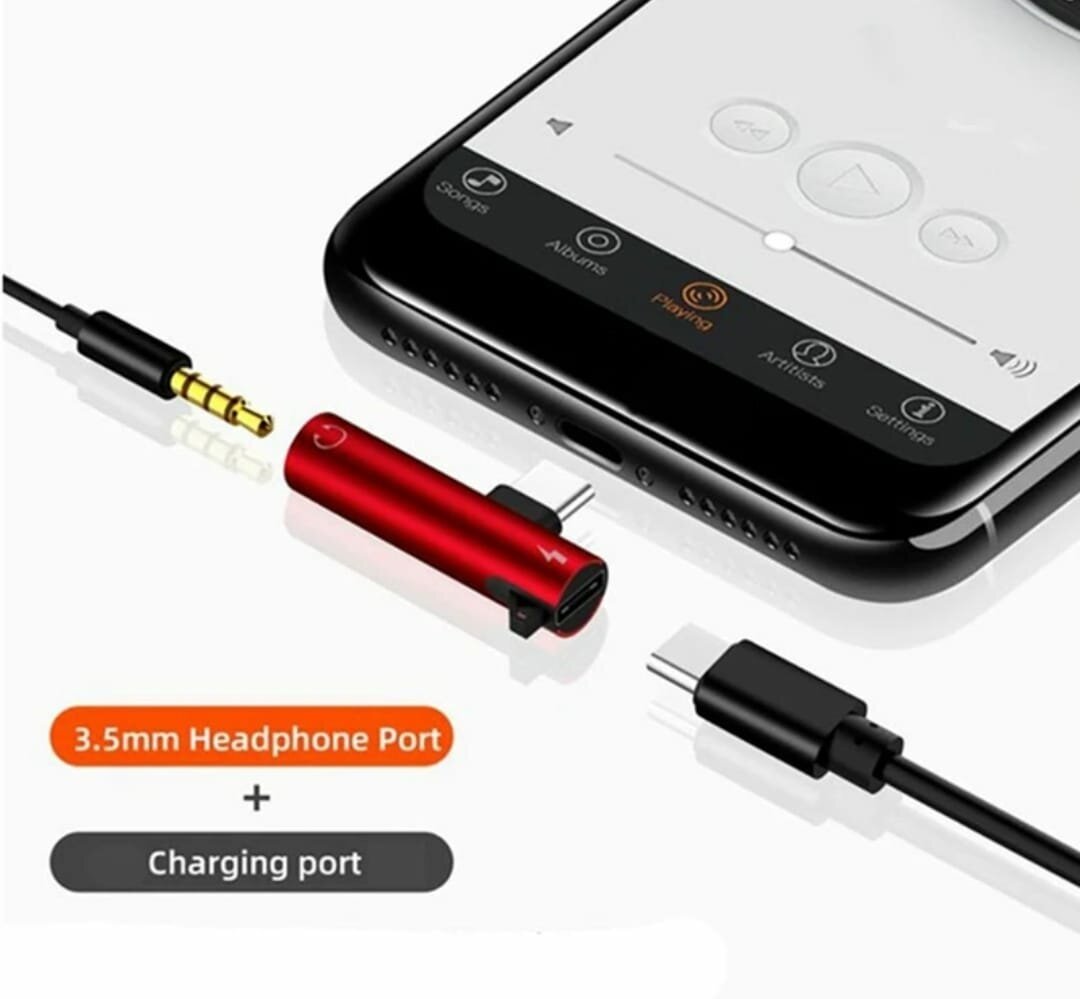 Переходник AOAT 3 в 1 USB Type-C/aux 3,5 мм для наушников, 1 шт