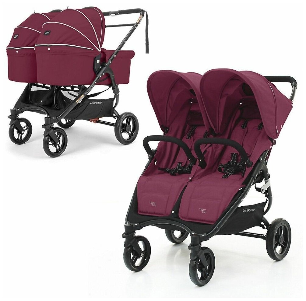 Коляска для двойни 2в1 Valco Baby Snap Duo, Wine