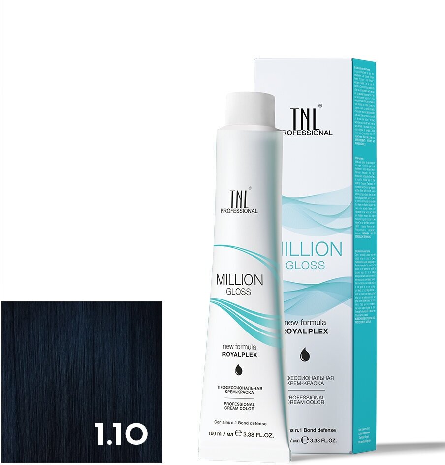 TNL MILLION GLOSS краска для волос 1.10 100МЛ