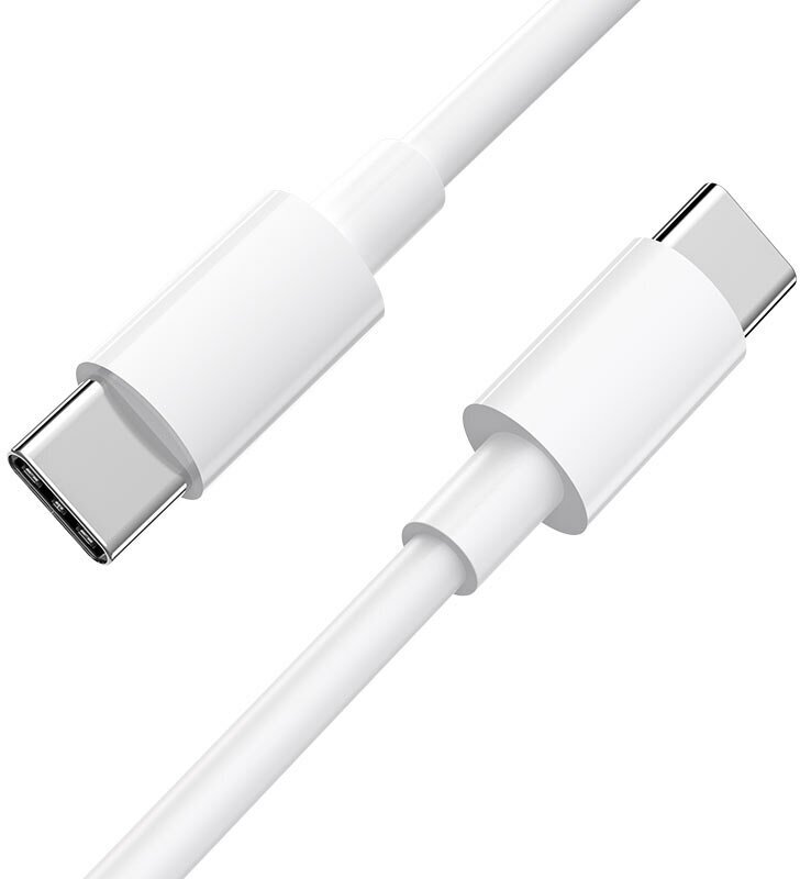 Зарядный кабель / Кабель для зарядки MacBook Pro /Air 2016-2024 и других ноутбуков с разъемом USB Type-C / Быстрая зарядка PD до 100W, Белый (2 метра)