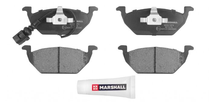 Дисковые тормозные колодки передние Marshall M2621974 для Skoda, Volkswagen, SEAT, Audi (4 шт.)