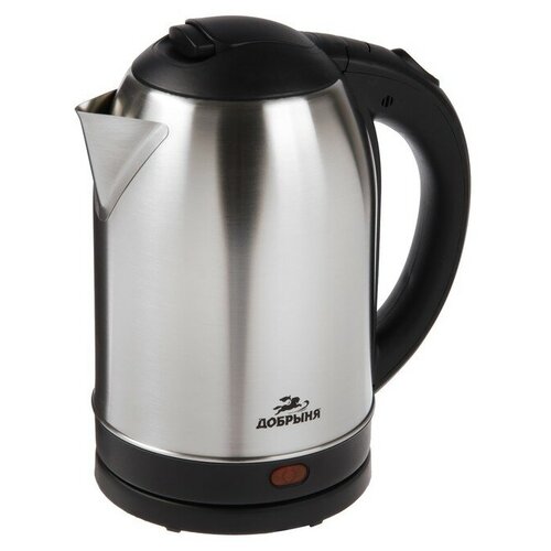 Чайник электрический Добрыня DO-1231 металл 2 л 2000 Вт серо-чёрный 1162200₽