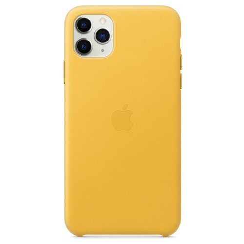 фото Чехол-накладка apple кожаный для iphone 11 pro max лимонный сироп