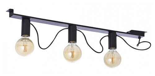 Люстра TK Lighting Mossa 2843, E27, 180 Вт, кол-во ламп: 3 шт., цвет: черный