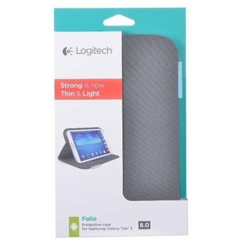 Logitech Folio чехол для Samsung Galaxy Tab 3 8.0, Dark Grey