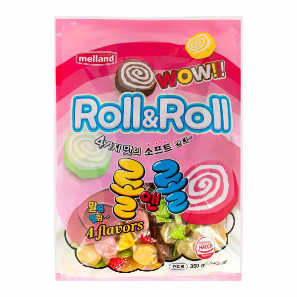 Карамель со вкусом фруктов Roll & Roll Soft candy Melland, 350 г - фотография № 1