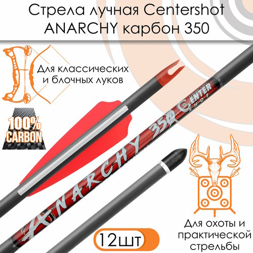 Стрела лучная карбоновая Centershot Anarchy 350 (12 шт.)