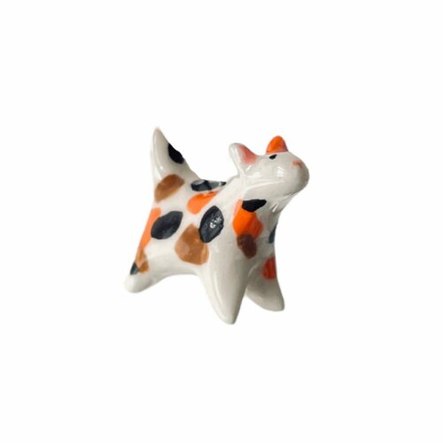 Кулон керамический «‎Трехцветный котик»‎