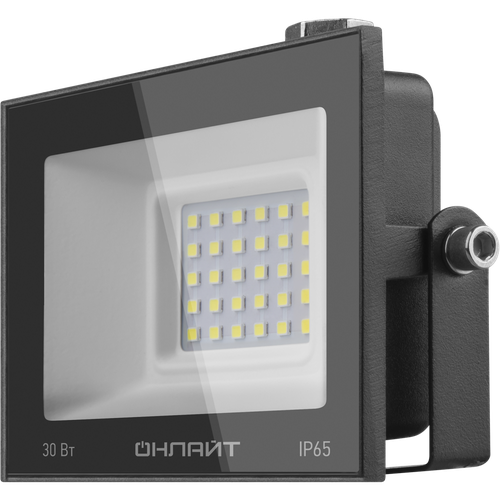 Прожектор светодиодный ОНЛАЙТ OFL-30-4K-BL-IP65-LED, 30 Вт, свет: дневной белый