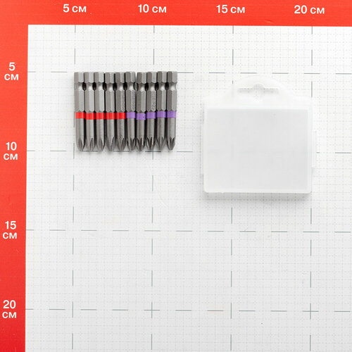 Бита КМ (882108) PH2/PZ2 магнитная 50 мм (10 шт.)