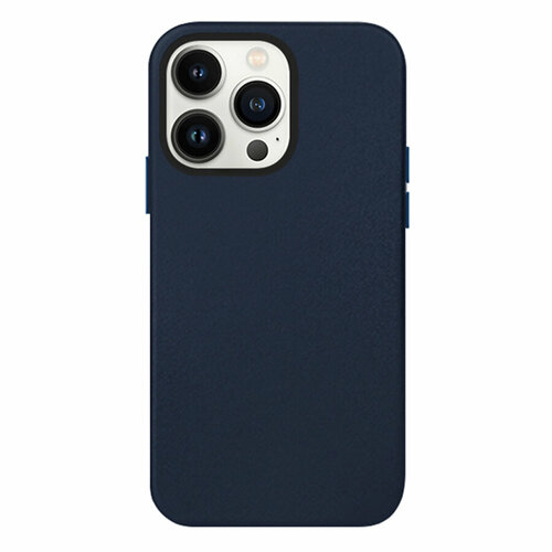 Чехол Leather Case KZDOO Noble Collection для iPhone 13 Pro Max 6.7, темно-синий (11) karl lagerfeld sakh leather case iphone 13 pro grey