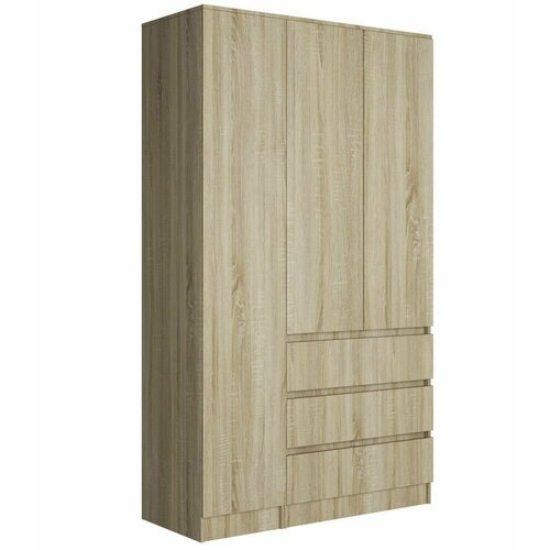 Шкаф 3-х ств. Мальм 1.2, ЛДСП Сонома/Сонома. Баер