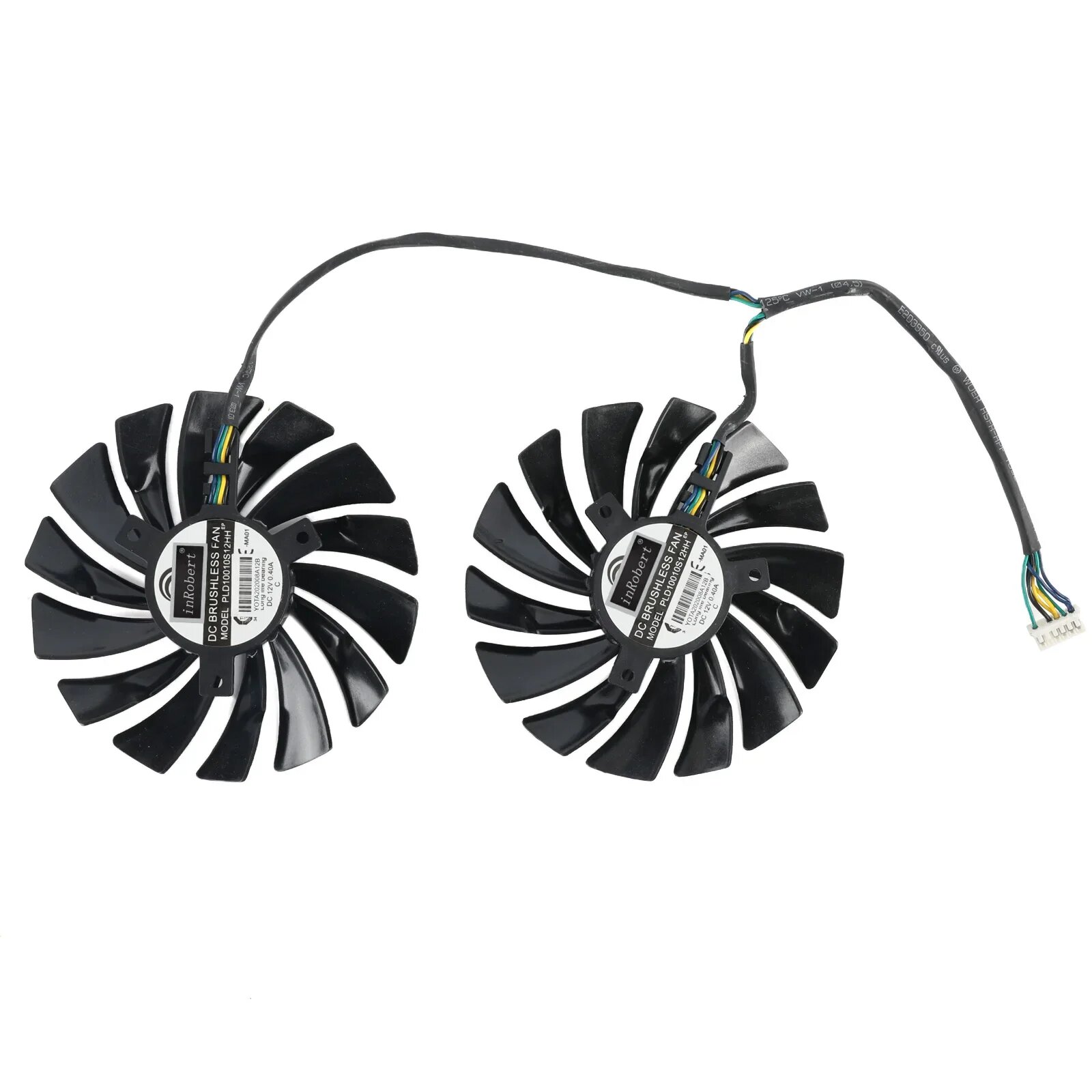 Новый 95 мм PLD10010S12HH 6Pin кулер для видеокарты для MSI GTX970 GTX 970 игровые двойные вентиляторы двойной охлаждающий вентилятор, Fan - 2PCS, Нет цветная (RGB), Черный — фото 1