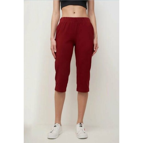 фото Бриджи гармония, размер 52, бордовый нет бренда