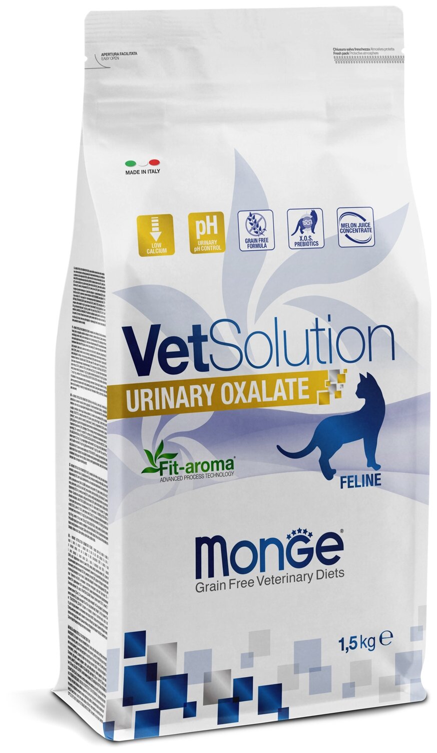 Сухой корм для кошек Monge VetSolution Urinary Oxalate, для лечения МКБ, беззерновой 1.5 кг