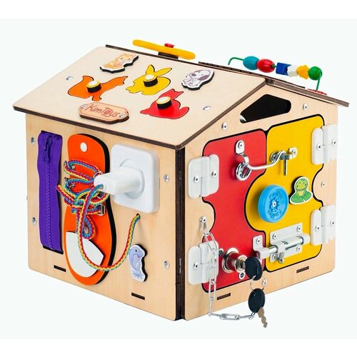 Бизиборд Домик Бизидом, игрушки для девочек, мальчиков, подарки детям