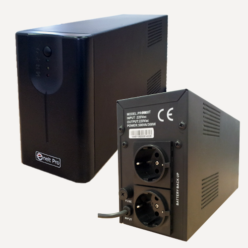 Изображение товара Источник бесперебойного питания (ИБП) EneltPro500T, холодный старт, широкий диапазон, защита от перегрузок