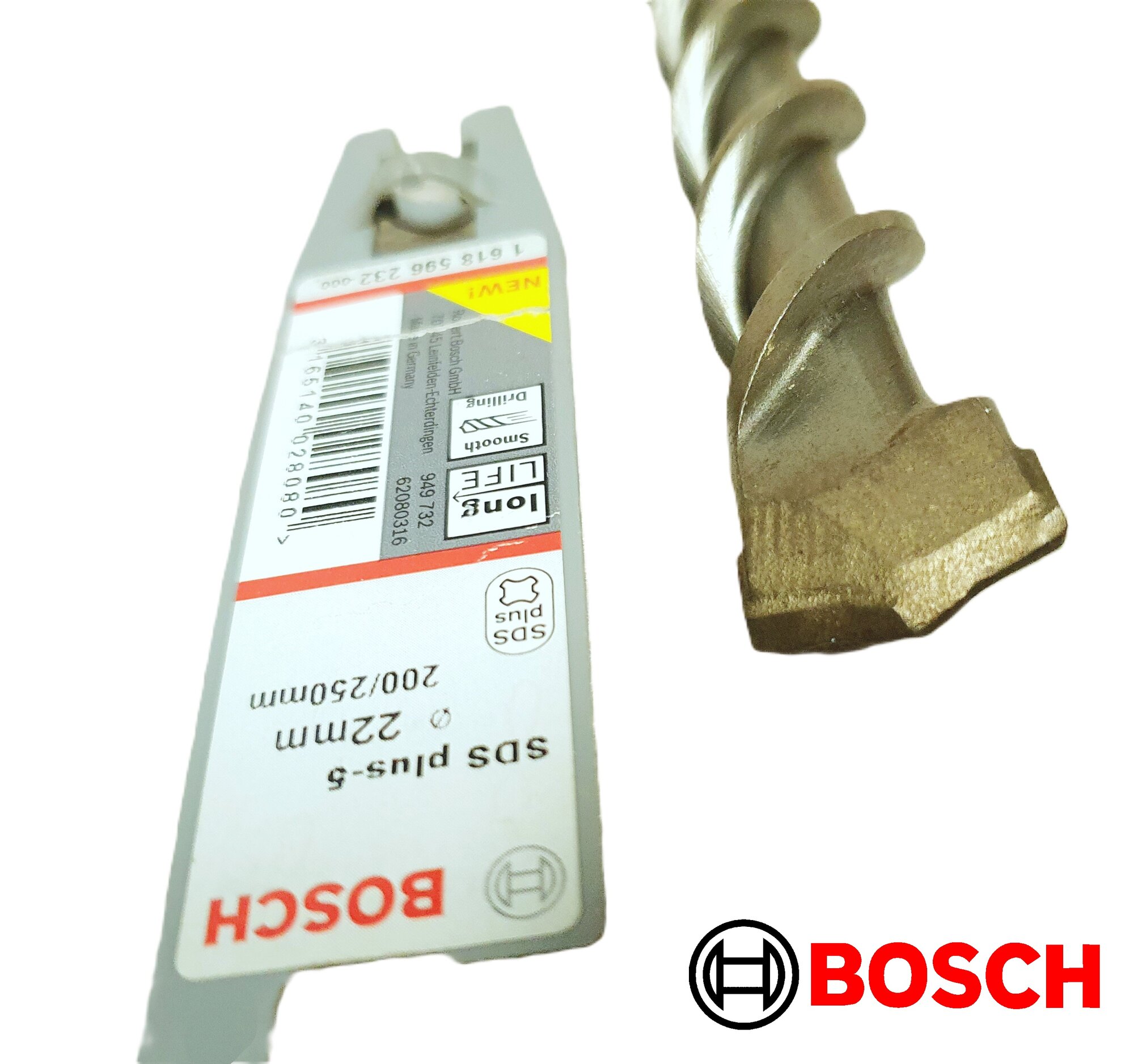 Бур по бетону Bosch SDS-Plus-5 22x200x250 мм ( арт.1618596232 )