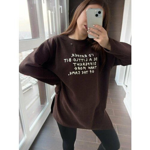 фото Пуловер размер 42/48, , коричневый diboutique