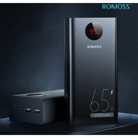 Внешний аккумулятор Romoss PEA40 Pro /40000 мАч/65вт Fast Charge/для ноутбука — фото 1